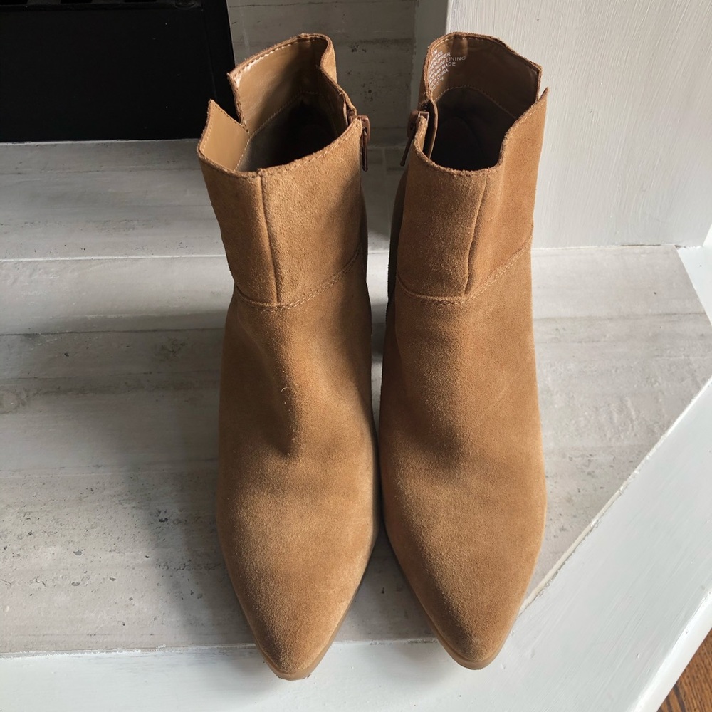 Nine West Leather Suede Ankle Boots